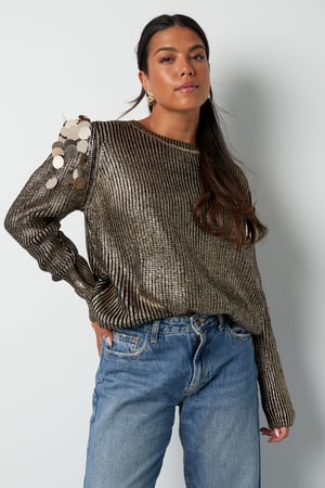 Sequin Sparkle sweater - Gold color h5 Picture10